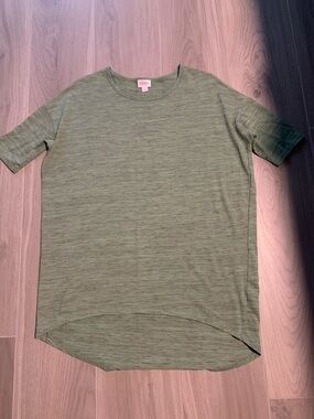 LuLaRoe Olive Heather Short Sleeve Tunic
